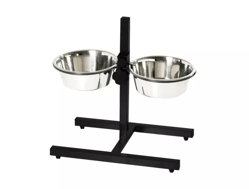 Napfständer verstellbar DINER BAR inkl. 2 Näpfen 2